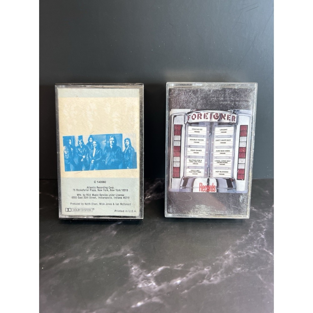 Lot Of 2 Foreigner-Records-Cassette Tape Album‎
